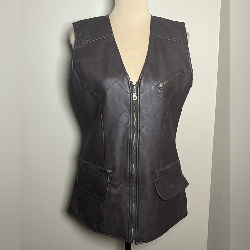 Northwest Territory Faux Leather Vest, size Medium
